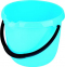 Ведро пластиковое (круглое голубое 12л. ELFE 92956)